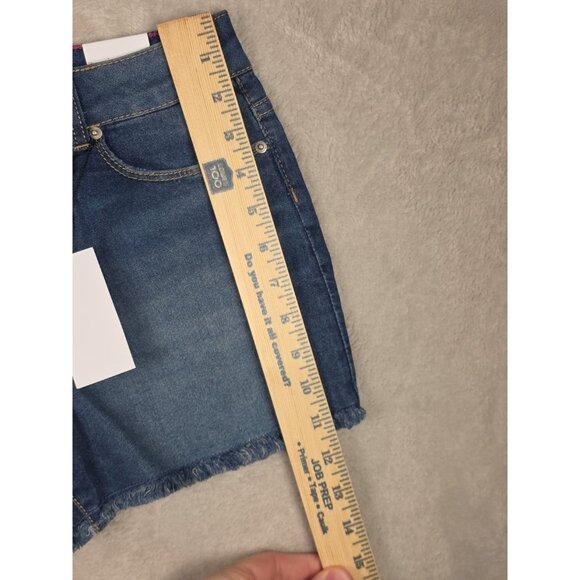 CALVIN KLEIN Jean Shorts Size 10 mid rise boy shorts New Stretch - Picture 13 of 14